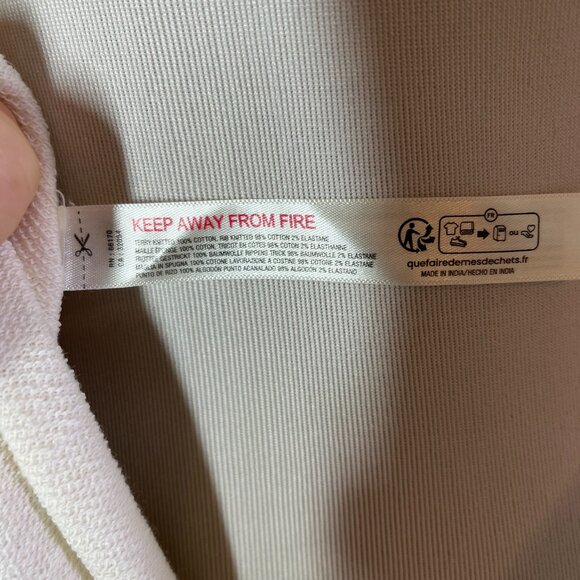 Anthropologie Daily Practice Plus Size 2X Cream Knit Jumpsuit Zip Back - Picture 12 of 14